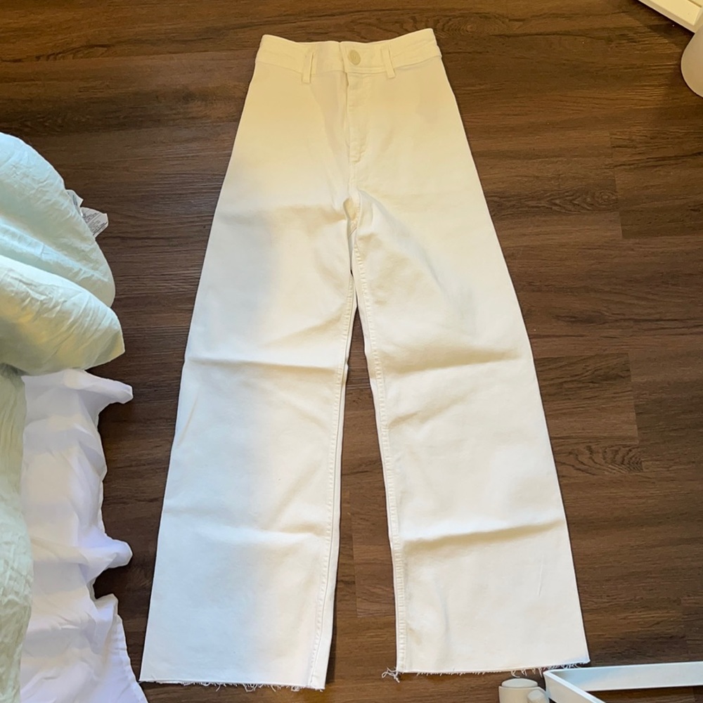 White zara marine jeans